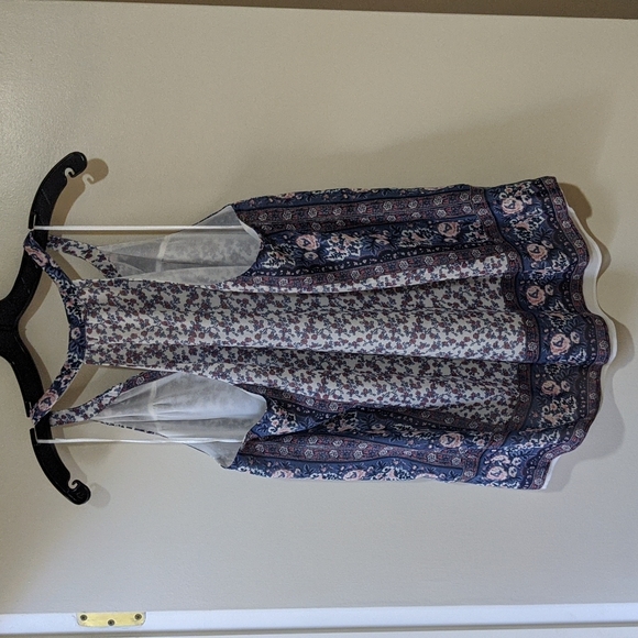 Printed racerback silk blouse - Picture 2 of 3